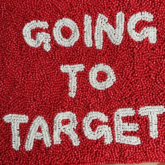 kate spade x Target “GOING TO TARGET” beaded pouch, NWT! MAKE AN OFFER! - Picture 3 of 3